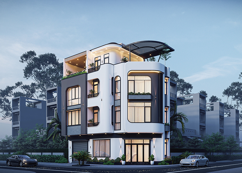 Mẫu biệt thự 3 tầng 1